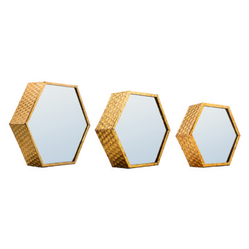 Lumikasa Cermin 3D Metal Hexagon Set of 3