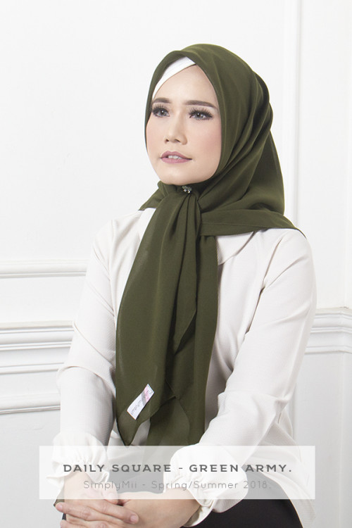 Warna Hijab Yang Cocok Untuk Baju Hijau Army