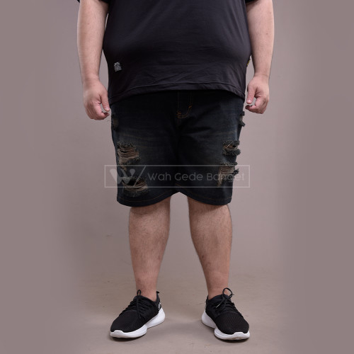Celana Pria Jumbo Big Size Ukuran Besar WGB BLACK TIN SHORT JEANS