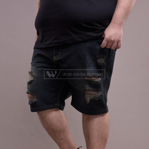 Celana Pria Jumbo Big Size Ukuran Besar WGB BLACK TIN SHORT JEANS