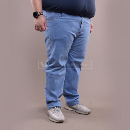 Celana Pria Jumbo Big Size Ukuran Besar WGB BASIC ICE BLUE JEANS
