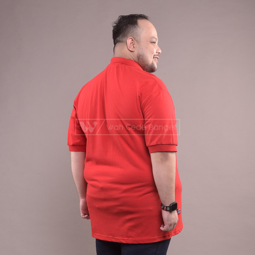 Kaos Pria Jumbo Big Size Ukuran Besar WGB POLO RED UNITY
