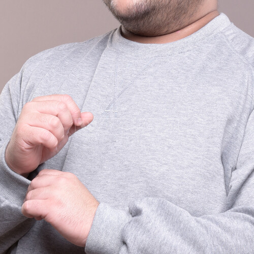Sweater Pria Jumbo Big Size Ukuran Besar WGB CREWNECK BASIC MISTY