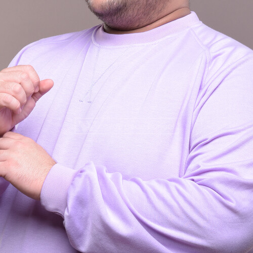 Sweater Pria Jumbo Big Size Ukuran Besar WGB CREWNECK BASIC PLUM