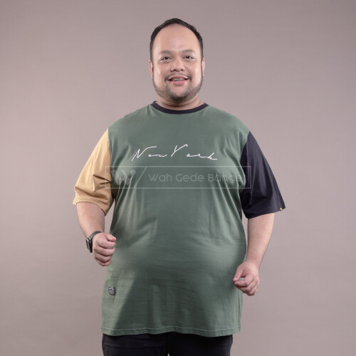Kaos Color Block Tshirt Pria Super Jumbo Big Size Ukuran Besar WGB NEWYORK