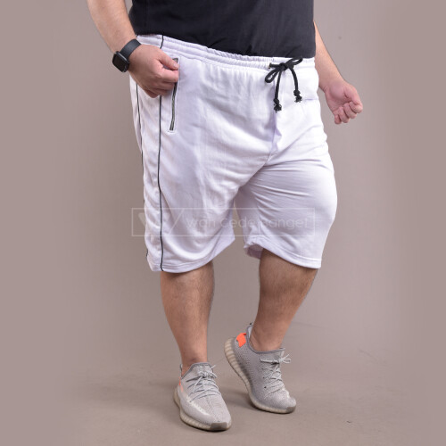 Celana Pendek Gym Olahraga Big Size Ukuran Jumbo XXL XXXL WGB WHITE